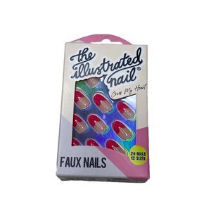 The illustrated Nail Cross My Heart Faux Nails Brand New In Box